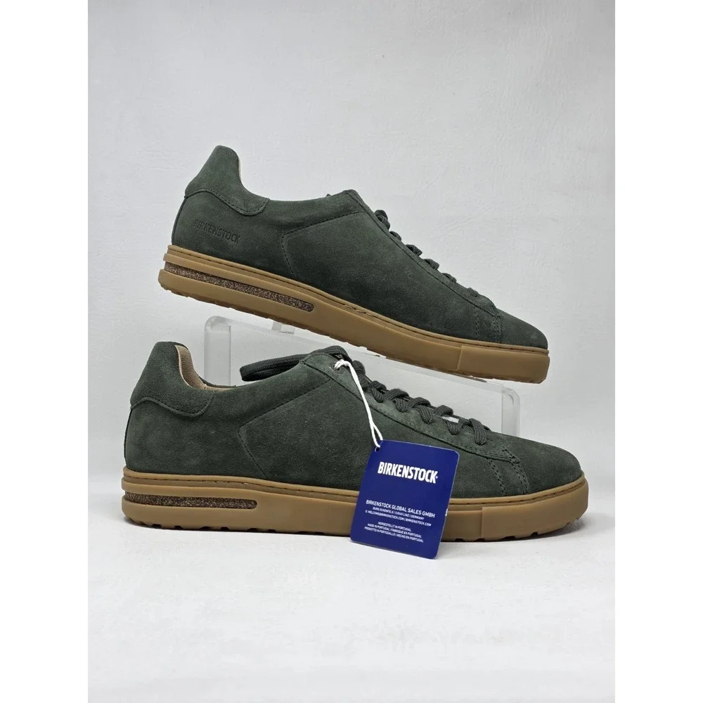 BIRKENSTOCK Bend Low Suede Lace Up Sneakers Mens Size EU 43 US 10- Forest New